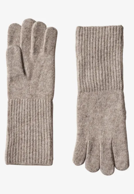 Feinstrick Handschuhe in Unifarbe Sandy Mocca Mel. Feinstrick Handschuhe in Unifarbe Sandy Mocca Mel.