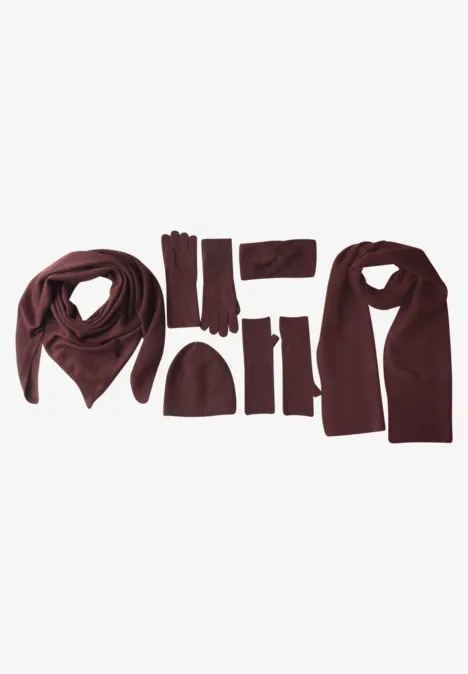 Feinstrick Handschuhe in Unifarbe rustic rouge mel. Feinstrick Handschuhe in Unifarbe rustic rouge mel.