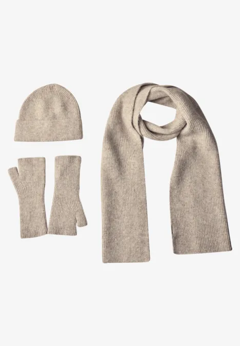 Beanie im Melange-Look barley beige mel. Beanie im Melange-Look barley beige mel.