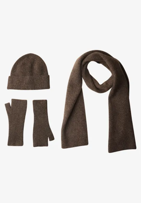 Schal im Melange-Look auburn brown mel.