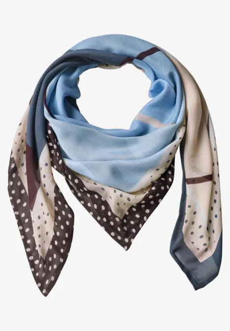 Doek met grafisch patroon ashen blue Doek met grafisch patroon ashen blue
