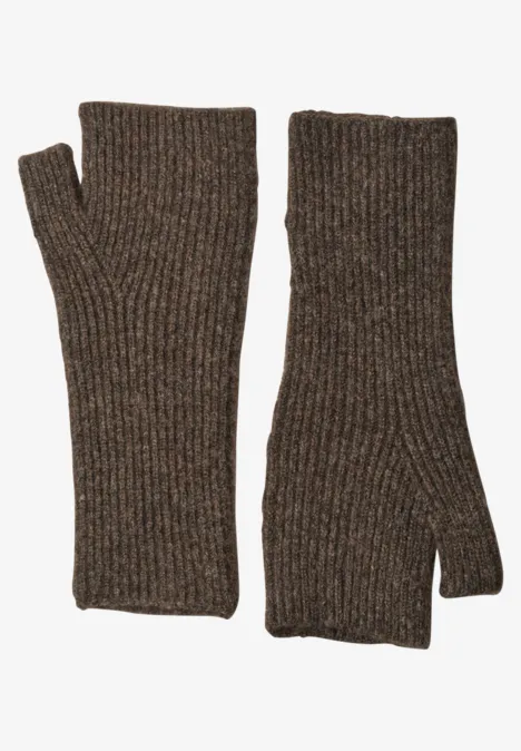 Armwärmer im Melange-Look auburn brown mel. Armwärmer im Melange-Look auburn brown mel.