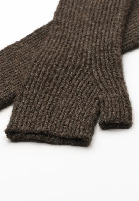 Armwärmer im Melange-Look auburn brown mel. Armwärmer im Melange-Look auburn brown mel.