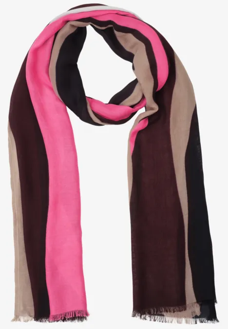 Lange sjaal met print multicolor