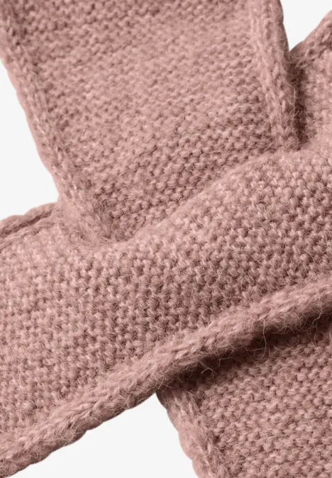Mini-foulard triangulaire uni vintage blush mel.
