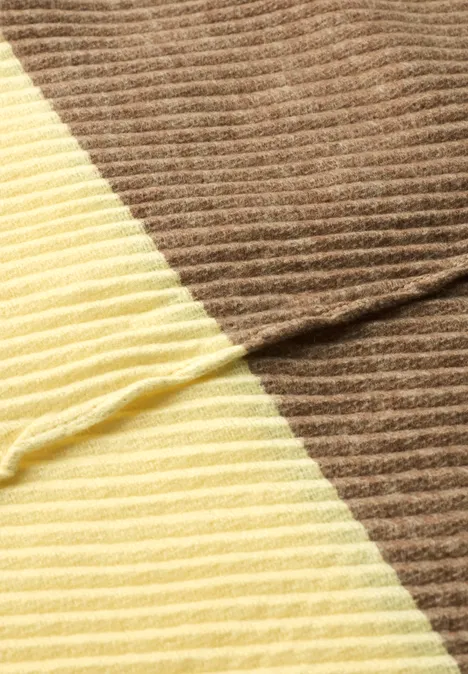 Écharpe bicolore à plis sunbeam yellow