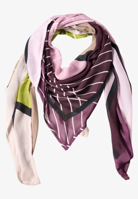 Tuch mit Grafikmuster multicolor