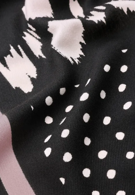 Foulard triangulaire aux motifs variés Black