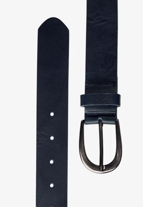 Ceinture en cuir deep blue