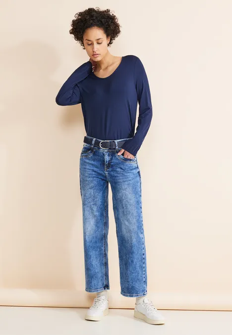 Velours Leder Gürtel gravity blue