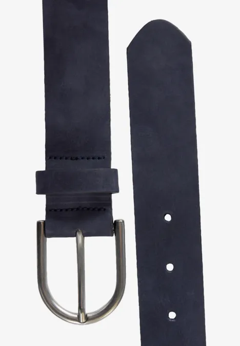 Velours Leder Gürtel gravity blue