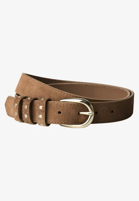 Ceinture Velorus avec rivets cognac