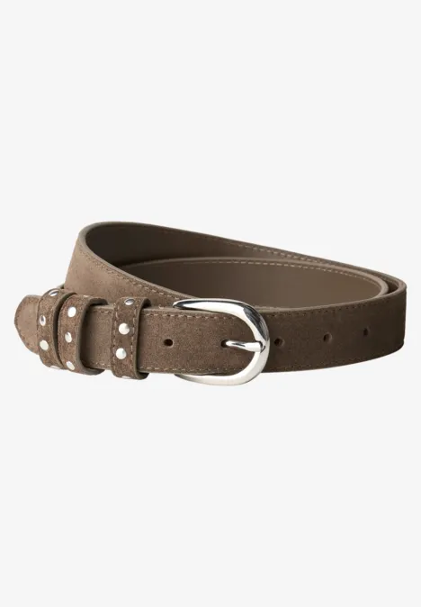 Ceinture Velorus avec rivets rocky brown