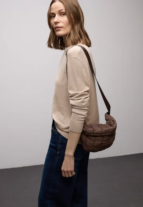 Padded Tasche mahogany brown