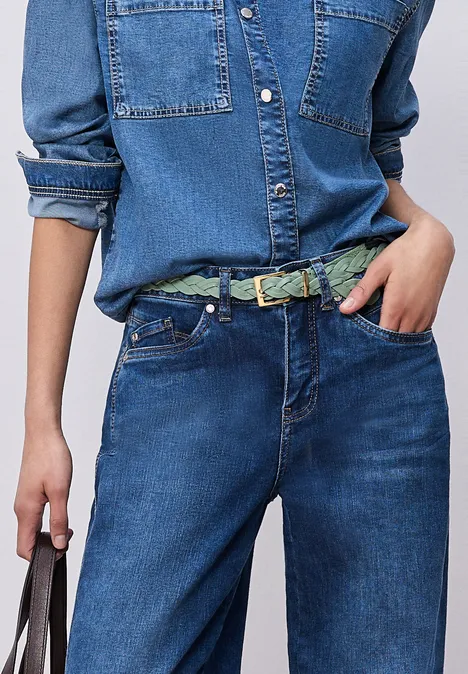 Pasek o wyglądzie plecionki Bright Pistachio