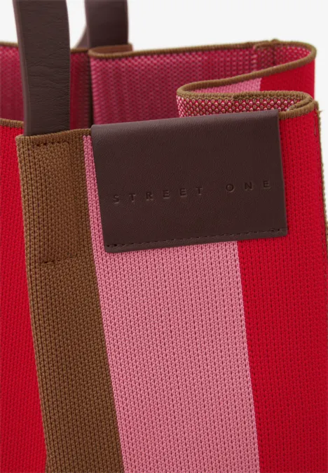 Shopper à rayures multicolor