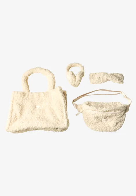 Teddy-Umhängetasche in Unifarbe barley beige Teddy-Umhängetasche in Unifarbe barley beige