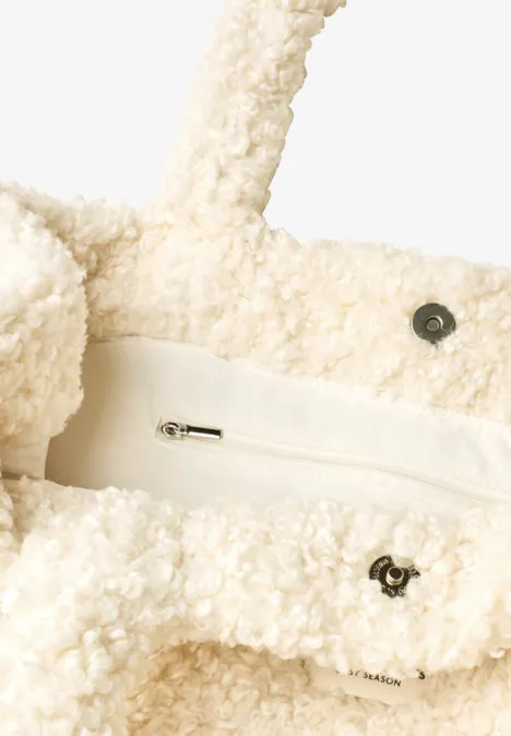 Teddy-Tragetasche in Unifarbe barley beige Teddy-Tragetasche in Unifarbe barley beige