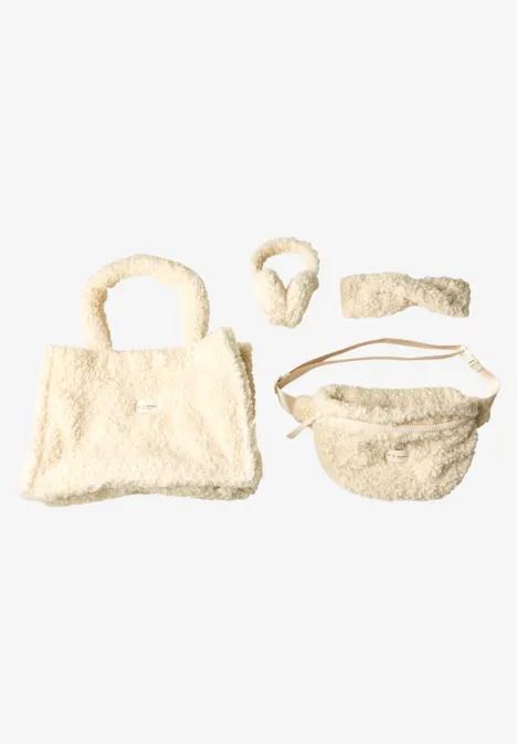 Teddy-Tragetasche in Unifarbe barley beige Teddy-Tragetasche in Unifarbe barley beige