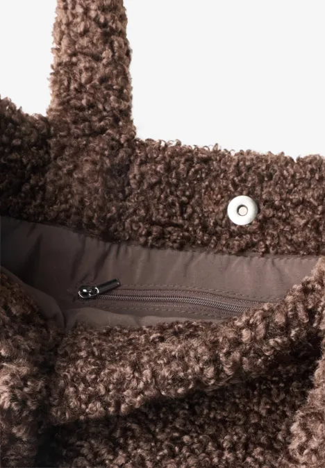 Teddy-Tragetasche in Unifarbe auburn brown Teddy-Tragetasche in Unifarbe auburn brown
