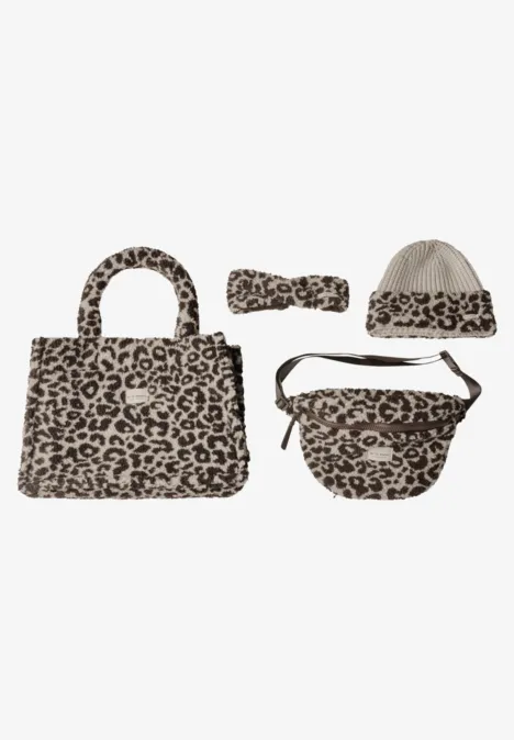 Teddy-Tragetasche mit Leo-Muster auburn brown Teddy-Tragetasche mit Leo-Muster auburn brown
