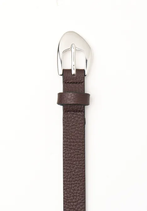 Ceinture fine avec boucle décorative rustic rouge