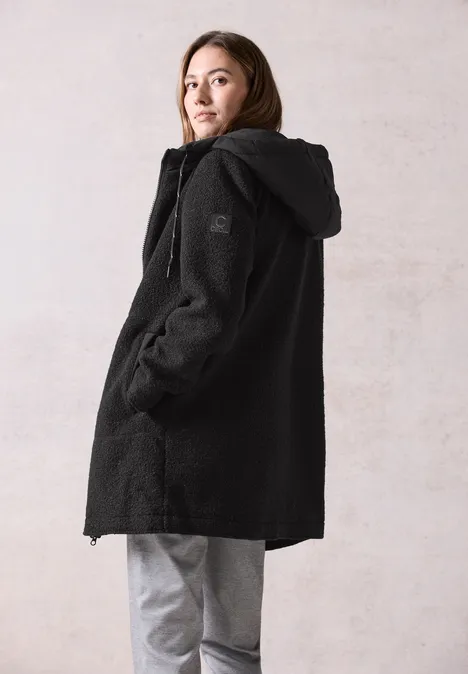 Manteau en optique laine Black Manteau en optique laine Black