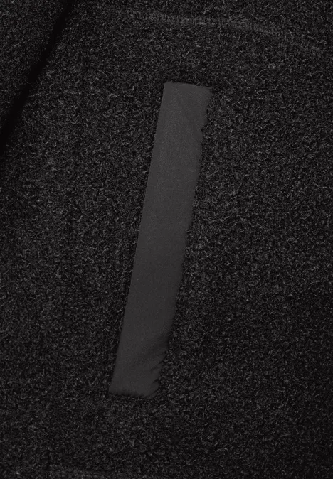 Manteau en optique laine Black Manteau en optique laine Black