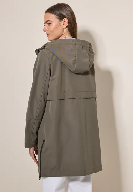 Manteau en coton golden khaki