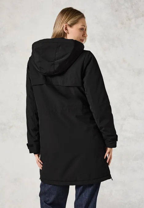 Parka avec capuche amovible Black