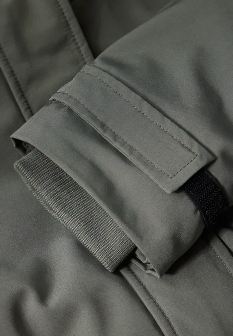 Parka avec capuche amovible golden khaki