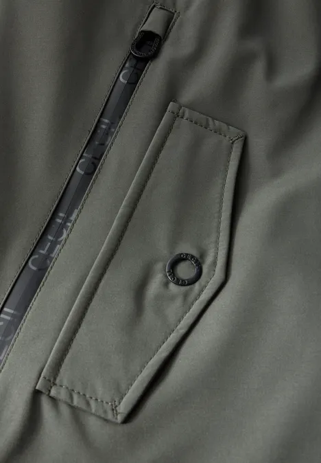 Parka avec capuche amovible golden khaki