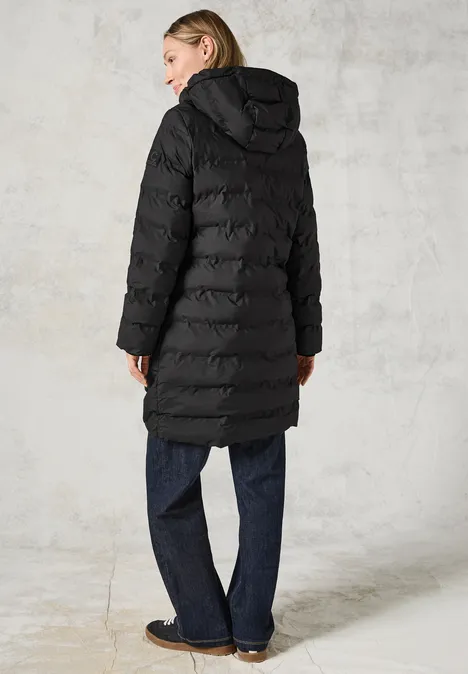 Manteau avec soudures Black
