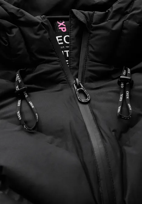 Manteau avec soudures Black