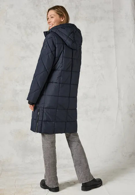 Manteau matelassé doublé dark navy blue