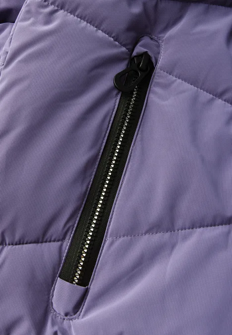 Manteau matelassé avec structure stormy violet