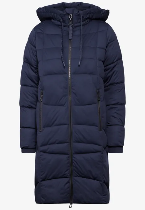 Gefütterter Mantel dark navy blue