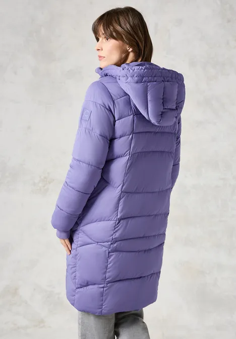 Gefütterter Mantel stormy violet