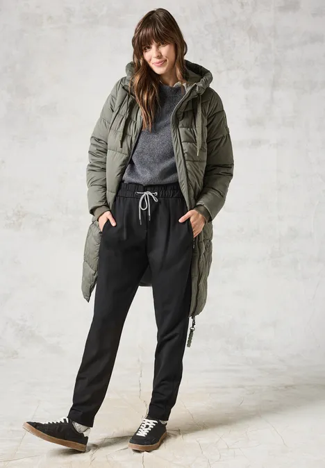 Gefütterter Mantel golden khaki