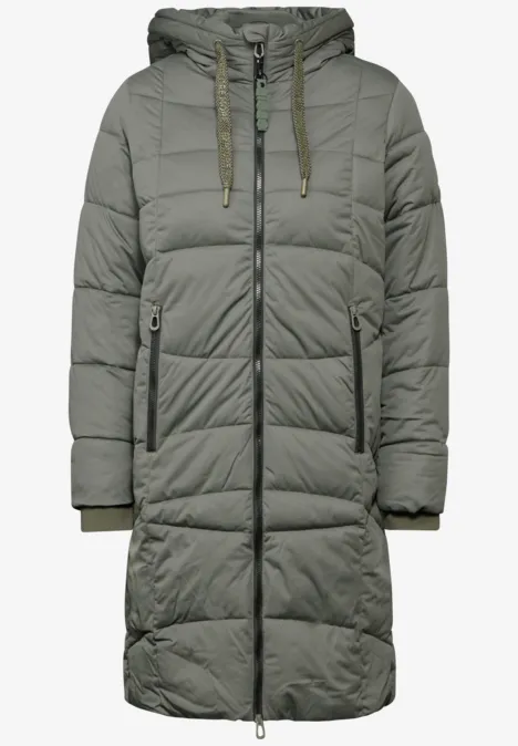 Gefütterter Mantel golden khaki