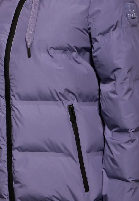 Gefütterte Jacke stormy violet