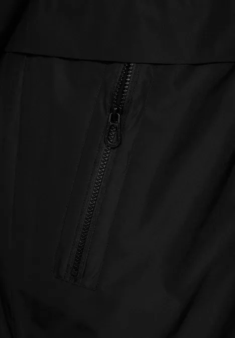Gefütterter Trenchcoat Black
