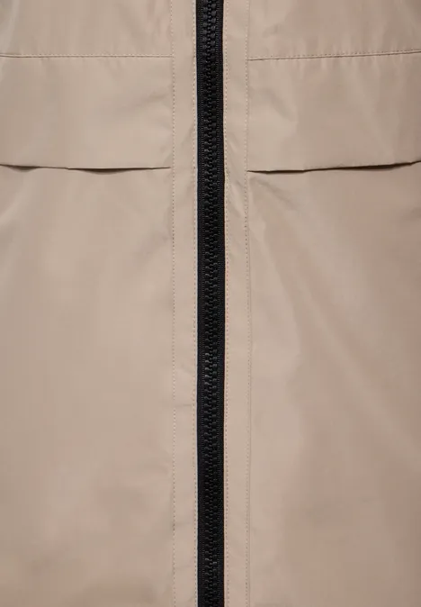 Gefütterter Trenchcoat creamy almond beige