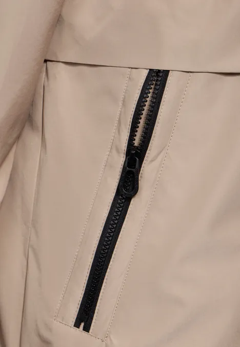 Gefütterter Trenchcoat creamy almond beige