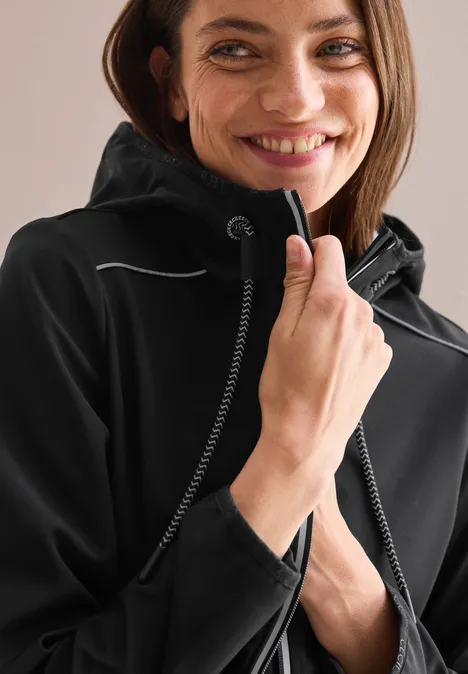 Softshell Mantel Black