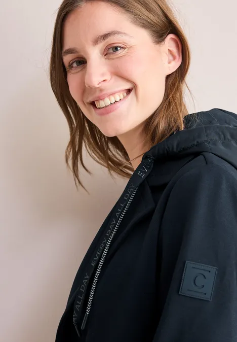 Jacke mit abnehmbarer Kapuze dark navy blue