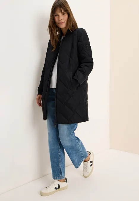 Langer Stepp-Blouson Black
