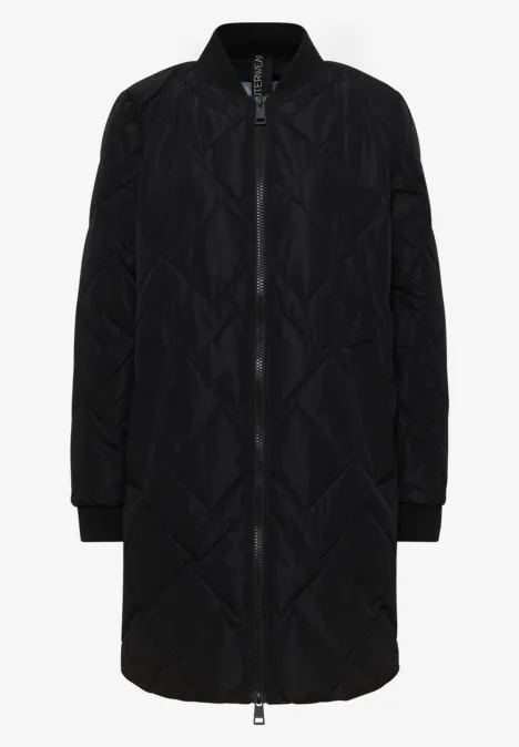 Langer Stepp-Blouson Black