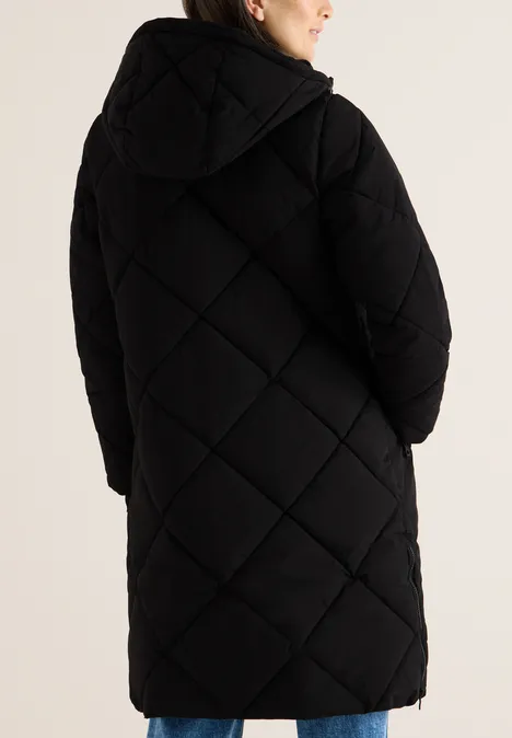 Mantel mit Rucksack Strings Black