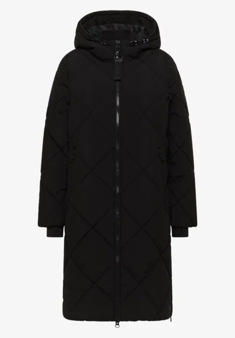 Mantel mit Rucksack Strings Black